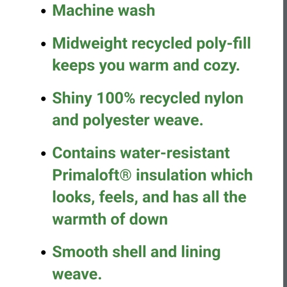 NWT Women's GAP Olive Green Recycled Puffer Jacket - Picture 5 of 6